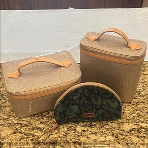 🦄 Consuela Pink Glitter Train Case Set